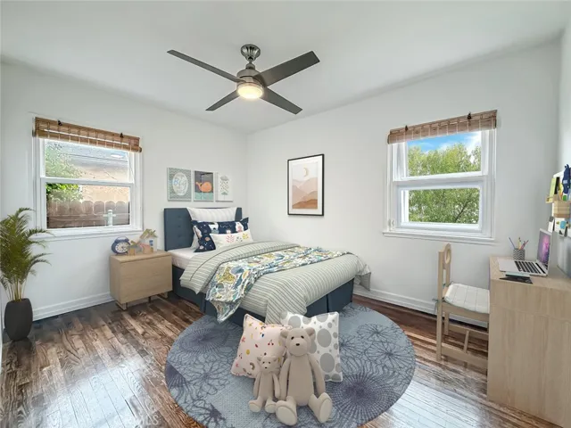 Virtually staged bedroom #2