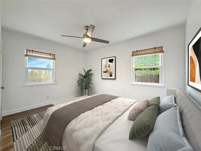 Virtually staged bedroom #1