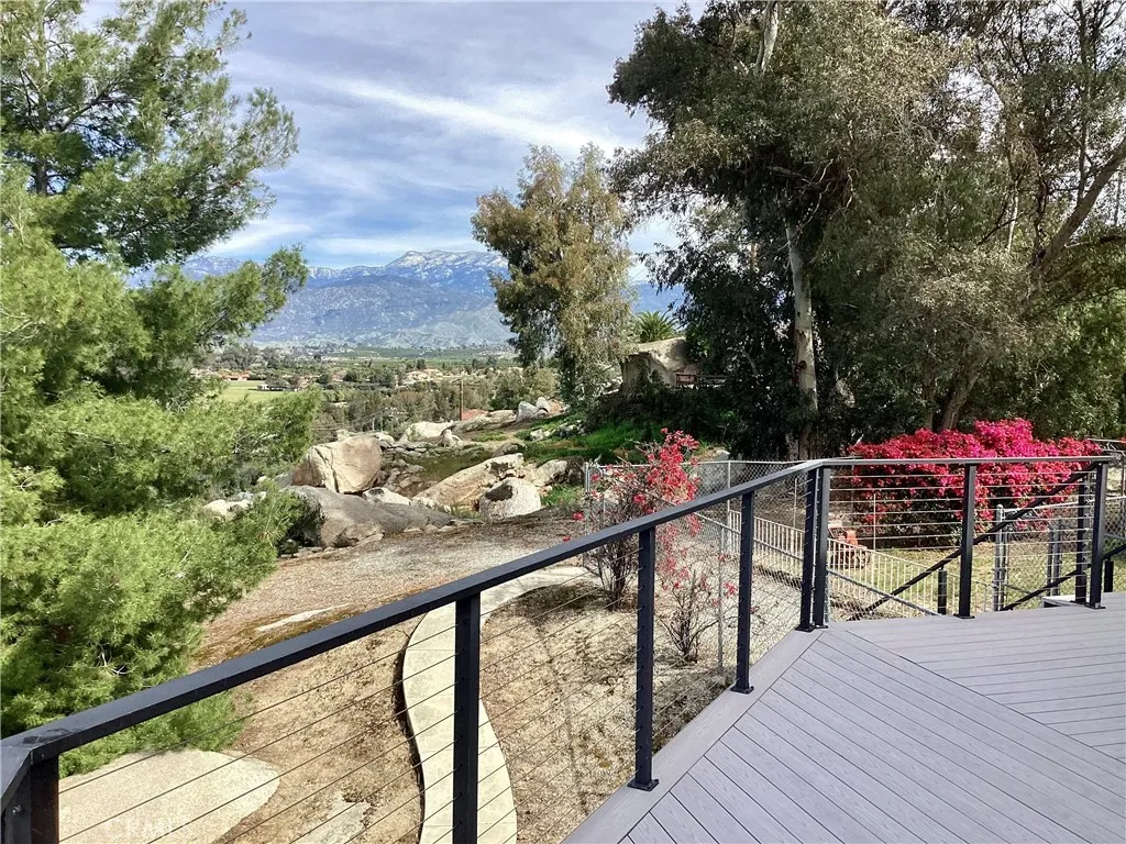 View of Idyllwild from the east side of the deck.