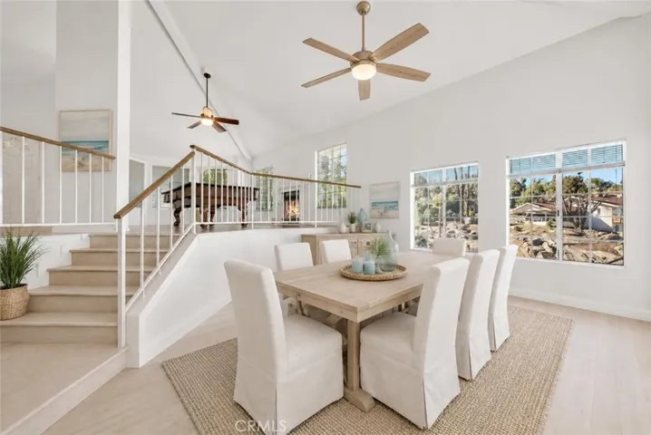 Formal dining room virtually staged.