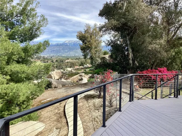 View of Idyllwild from the east side of the deck.