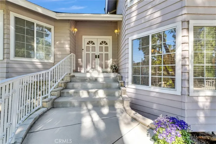 Double door entry.