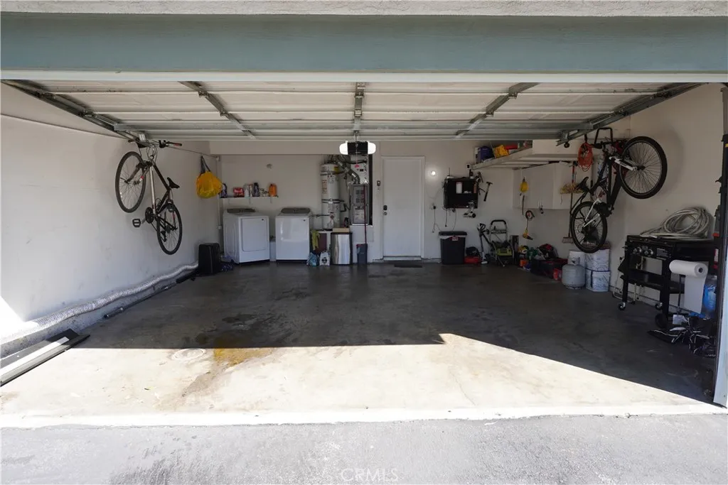 Large 2 Car Garage with Laundry Hookups