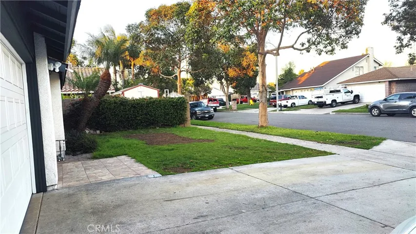 Front side view of house