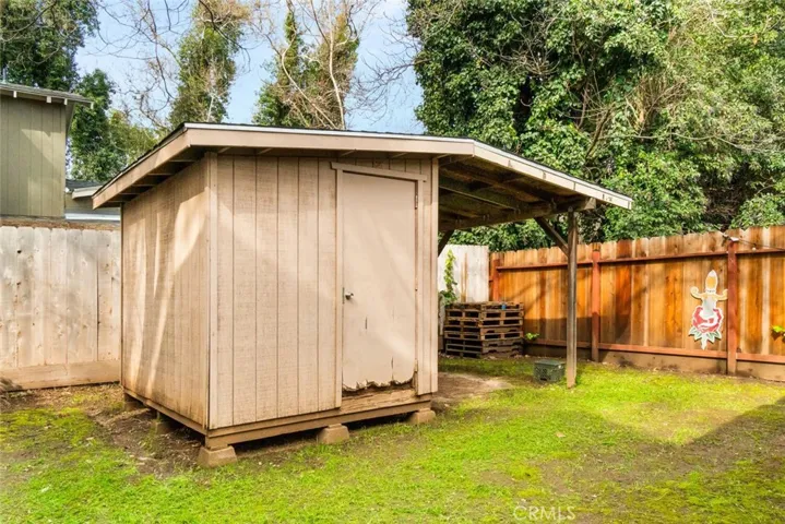 Front house - storage shed