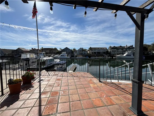 Note this extra long patio and boat dock access.