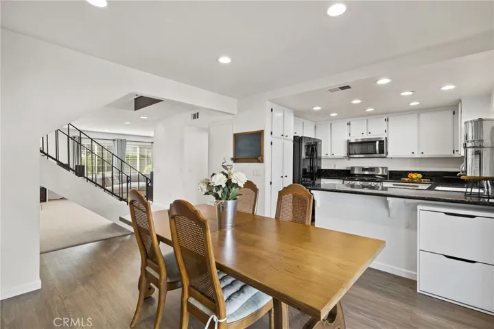 East facing dining room