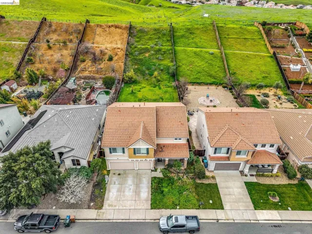Aerial view of residential area