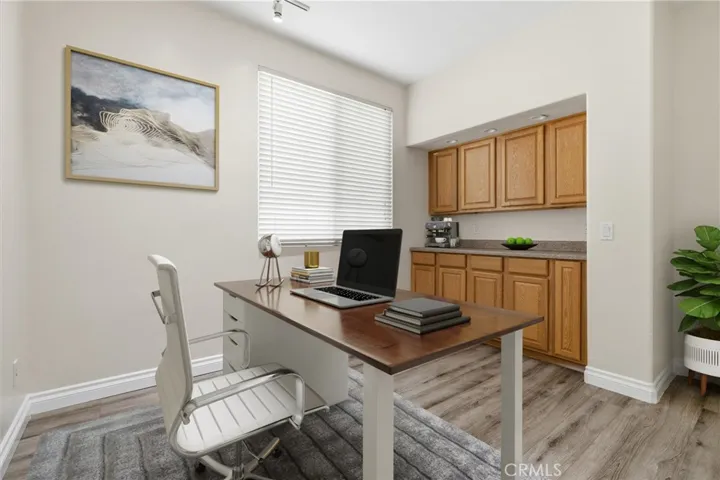 Virtually staged downstairs bedroom or office