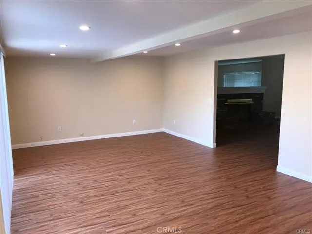 family room view from kitchen and dining room