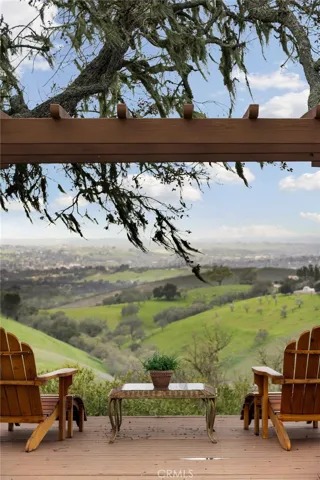 A serene setting for morning coffee or an evening glass of wine.