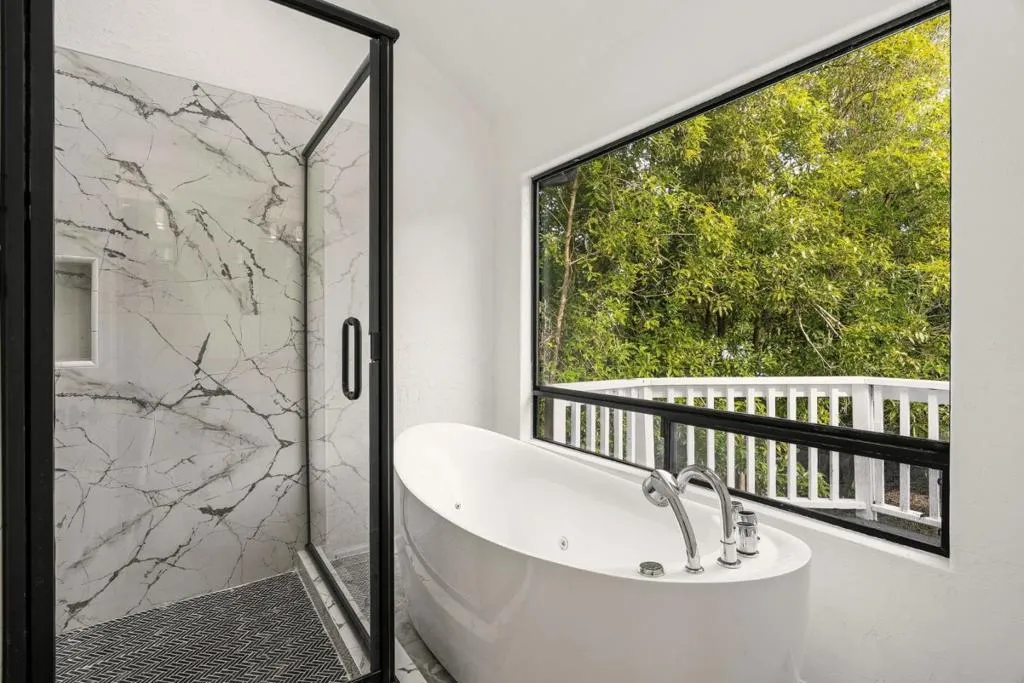 Soaking Tub & Shower in Primary Bath