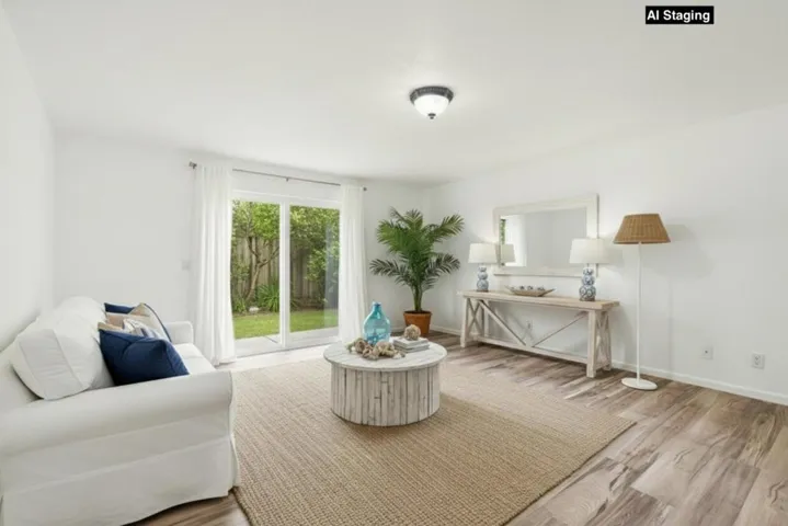 Downstairs Recreation Room-slider to back yard (has closet, could be 5th bedroom). Virtually Staged