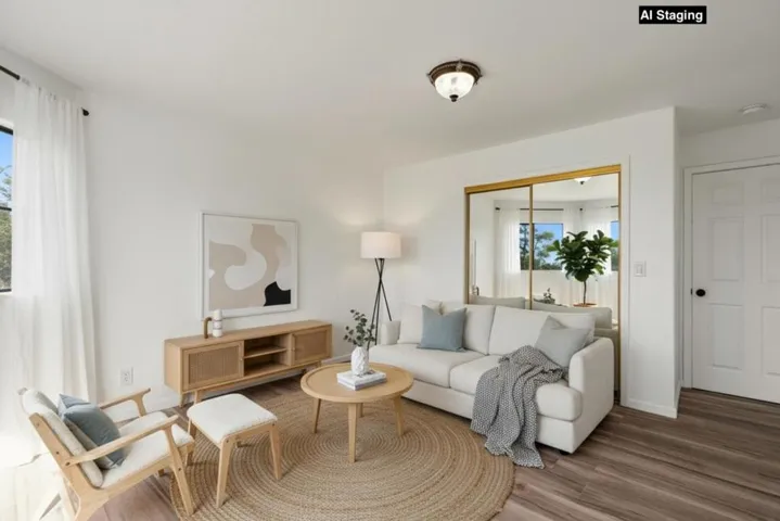 Downstairs Recreation Room-slider to back yard (has closet, could be 5th bedroom). Virtually Staged