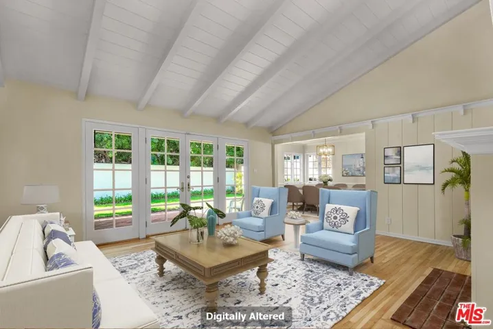 Virtually staged LR/Dining