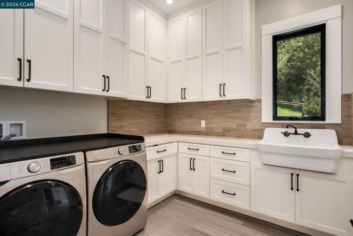 Downstairs laundry room