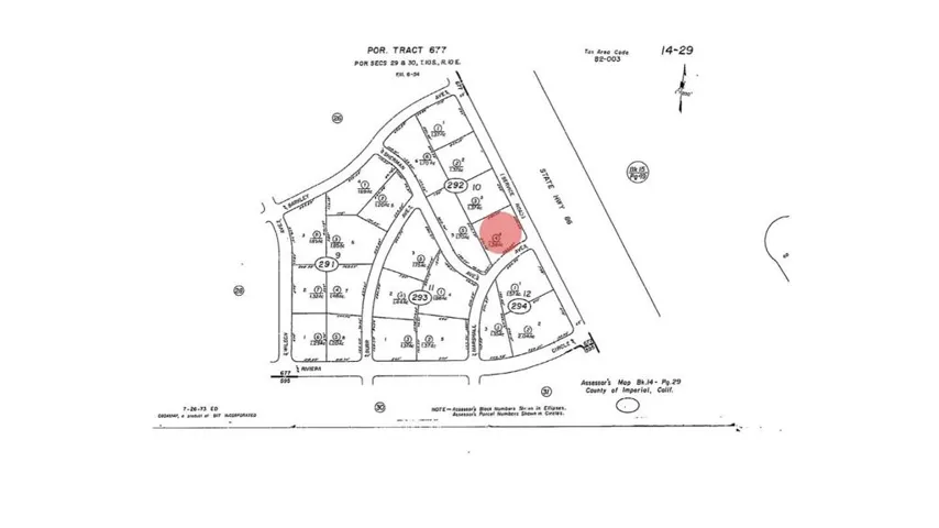 2007 Service Rd. Plat Map
