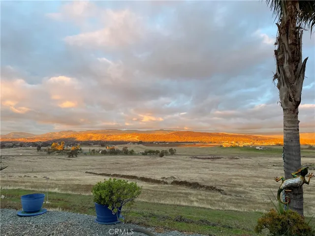 View from backyard of hills