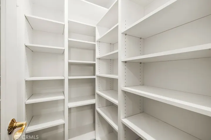 Spacious walk in pantry
