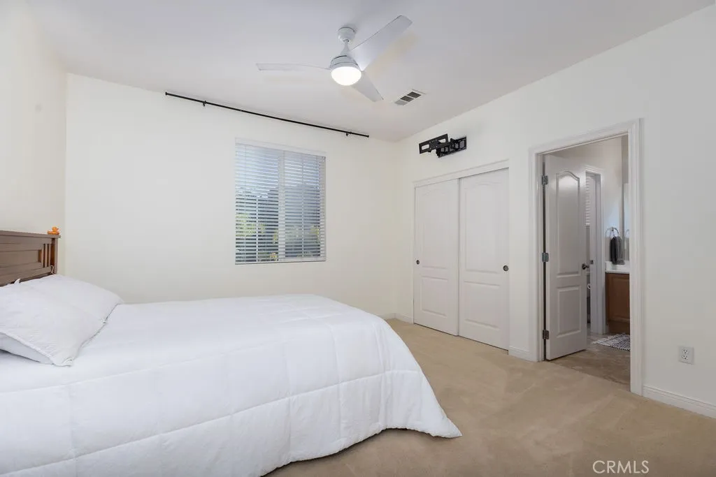 Bedroom with jack in jill bathroom