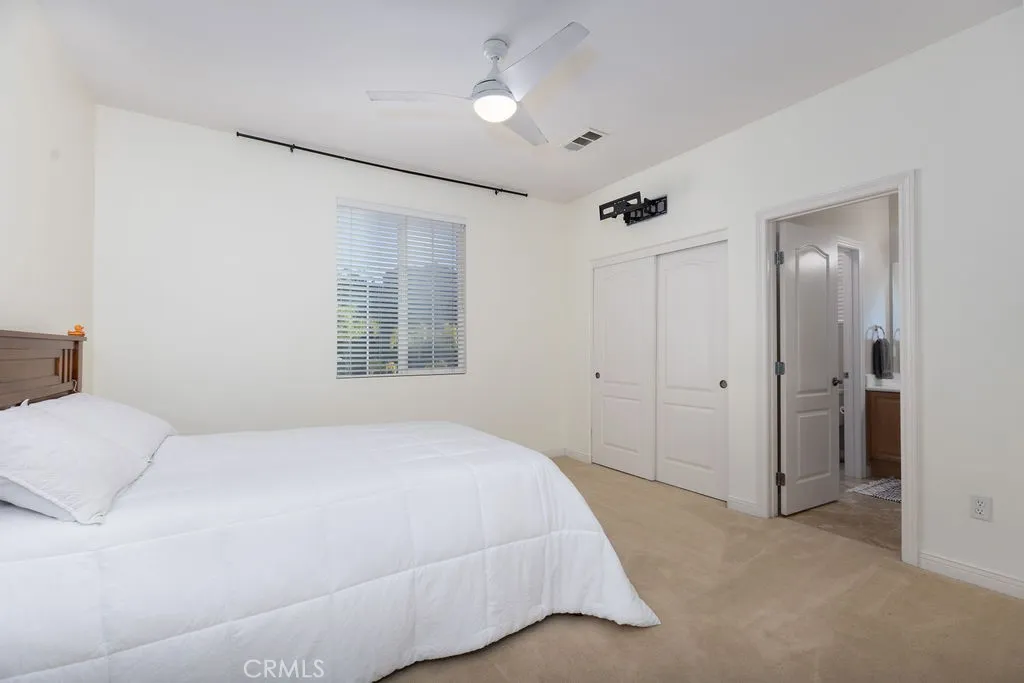 Bedroom with jack in jill bathroom
