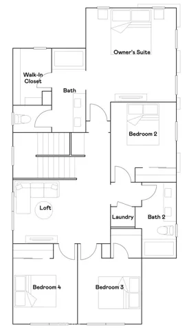 Residence 3 - level 2 floorplan