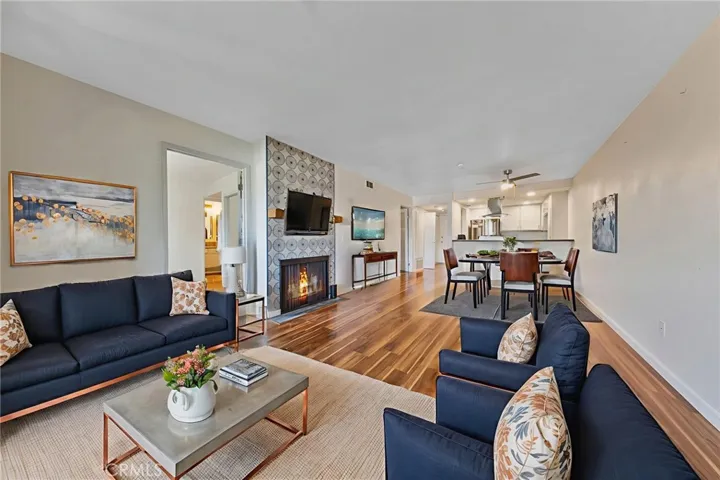 Virtually staged Living Room