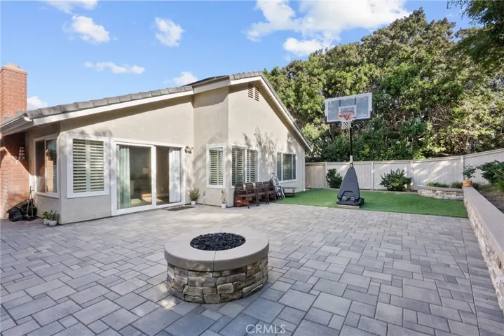 Backyard with Firepit