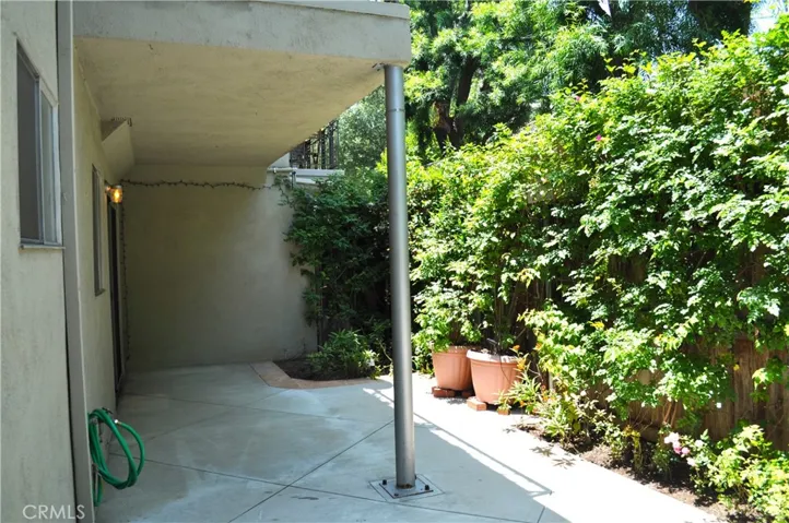 Patio area with room for a large entertaining dining table