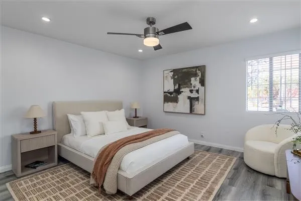 Large bedroom # 2 off the living room.