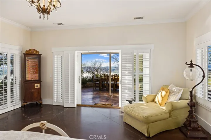 Your primary bedroom with French doors