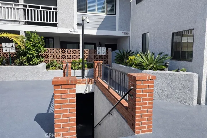 Stairway to the parking garage.