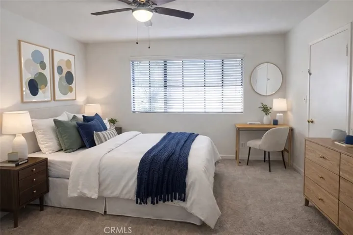 Bedroom 2. Virtual staging.