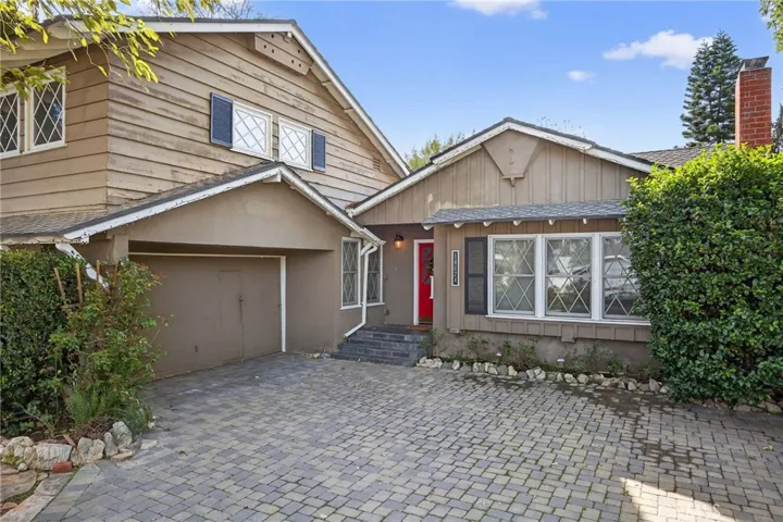 Note the pavers in the driveway