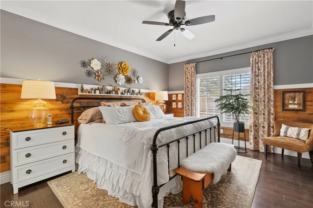Ceiling fans in all rooms.