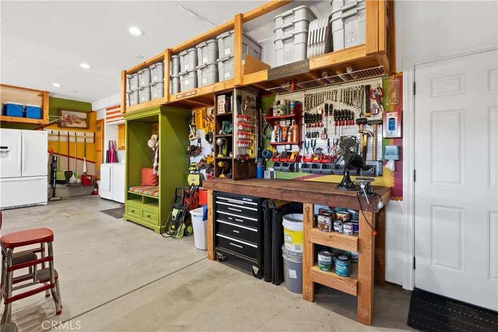 Custom built storage.
New garage door opener in 2020 with keyed remote entry.