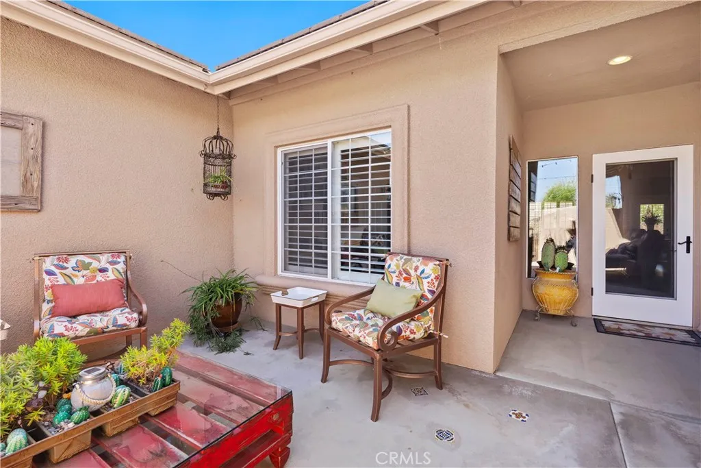 Private front courtyard.