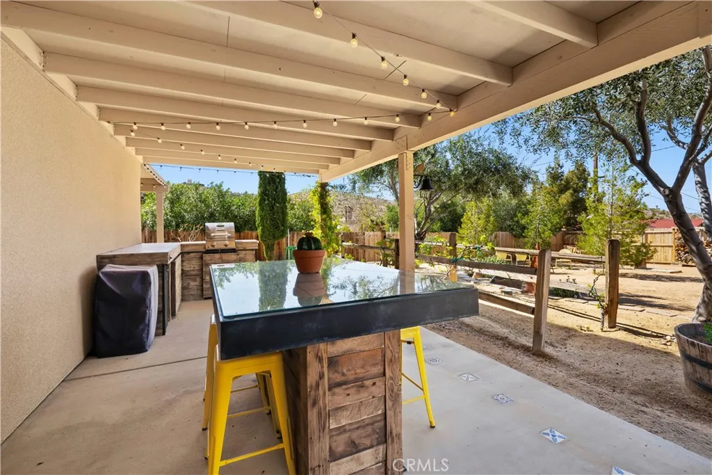 Outdoor dining. Grape vines.