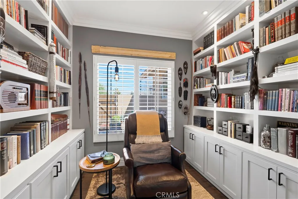 Bedroom #3, office.  Custom cabinetry