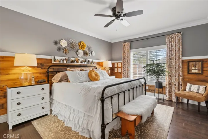 Ceiling fans in all rooms.