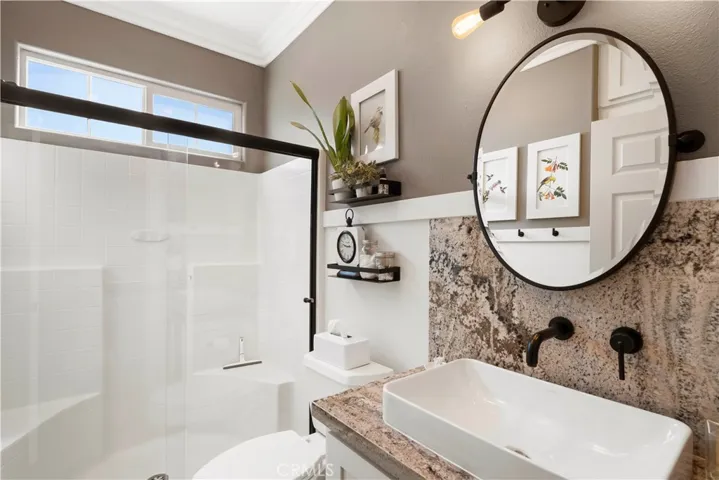 Custom sink. Added linen closet.