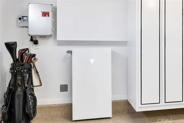 Tesla back up battery in garage