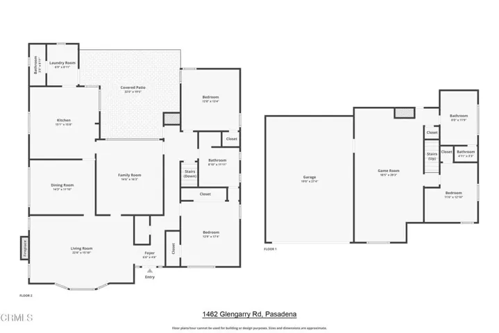 1462 Glengarry Rd, Pasadena - Floor Plan