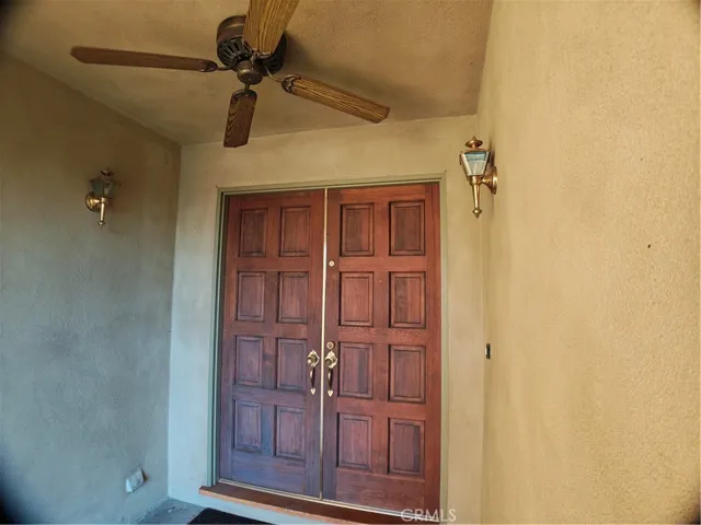 Double Door Entry with Fan