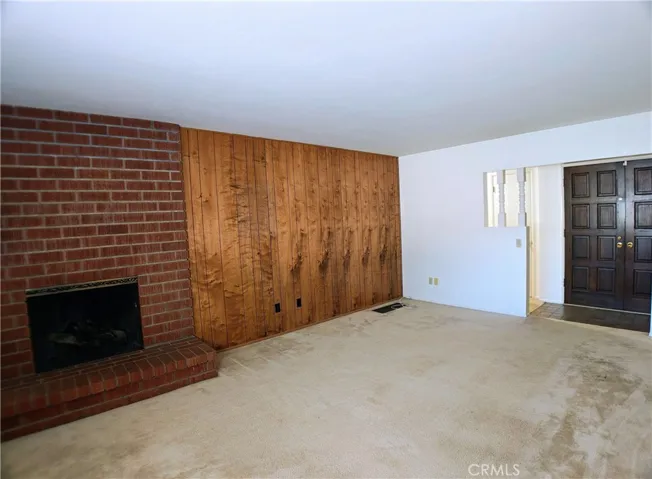 Living Room, Fireplace and Entry