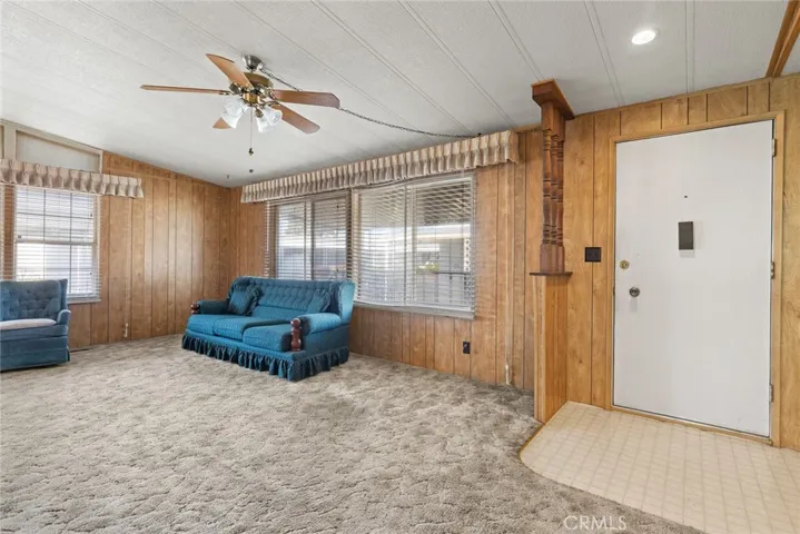 Living room and front door entrance