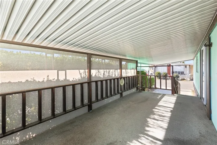 Back porch and carport