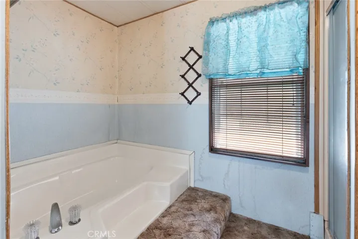 Primary bathroom soaking tub