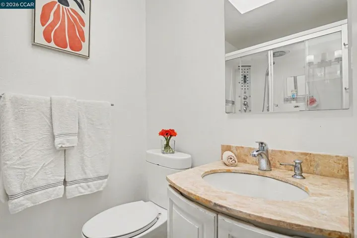 Full bathroom with Steam shower and Tub