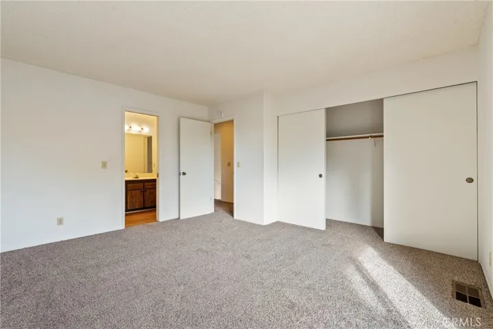Primary bedroom is connected to the main bathroom.
